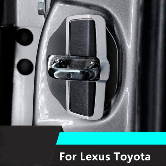 1Set Car Door Lock Stabilizer Protector Lock Buckle Cover Fit for Lexus for Toyota