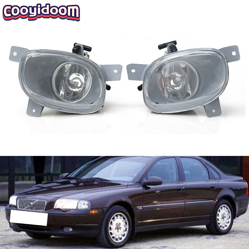 Applicable to 1999-06 for Volvo S80 dual front bumper fog lights (left and right).