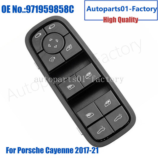 971959858C Left Driver Master Power Window Switch for 2018-2021 for Panamera 17-2020