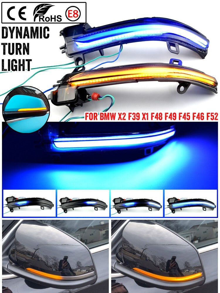 LED Mirror Turn Signal Light Indicator for BMW X1 X2 F48 F40 2019 2020 Hatch