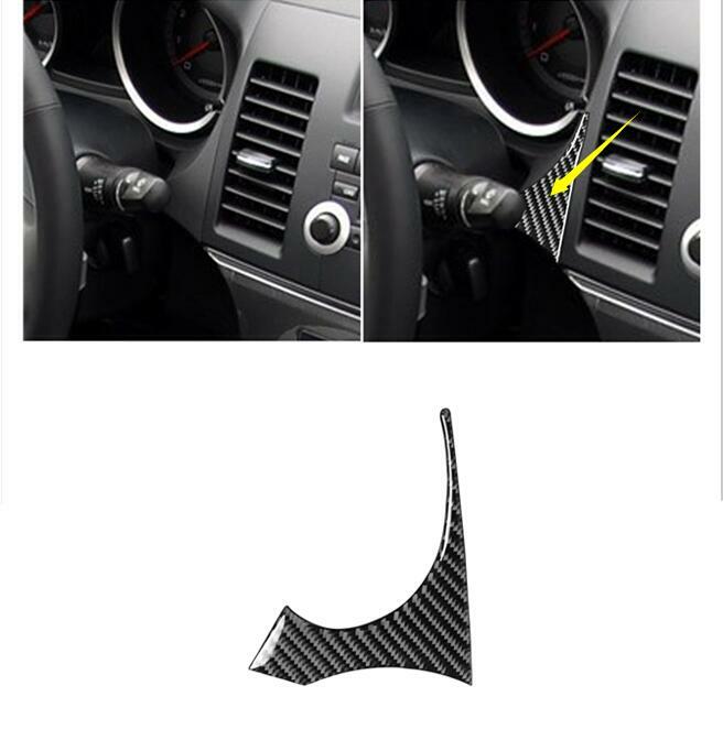 Carbon Fiber Right Panel Interior Cover Trim for Mitsubishi Lancer 2008-2015