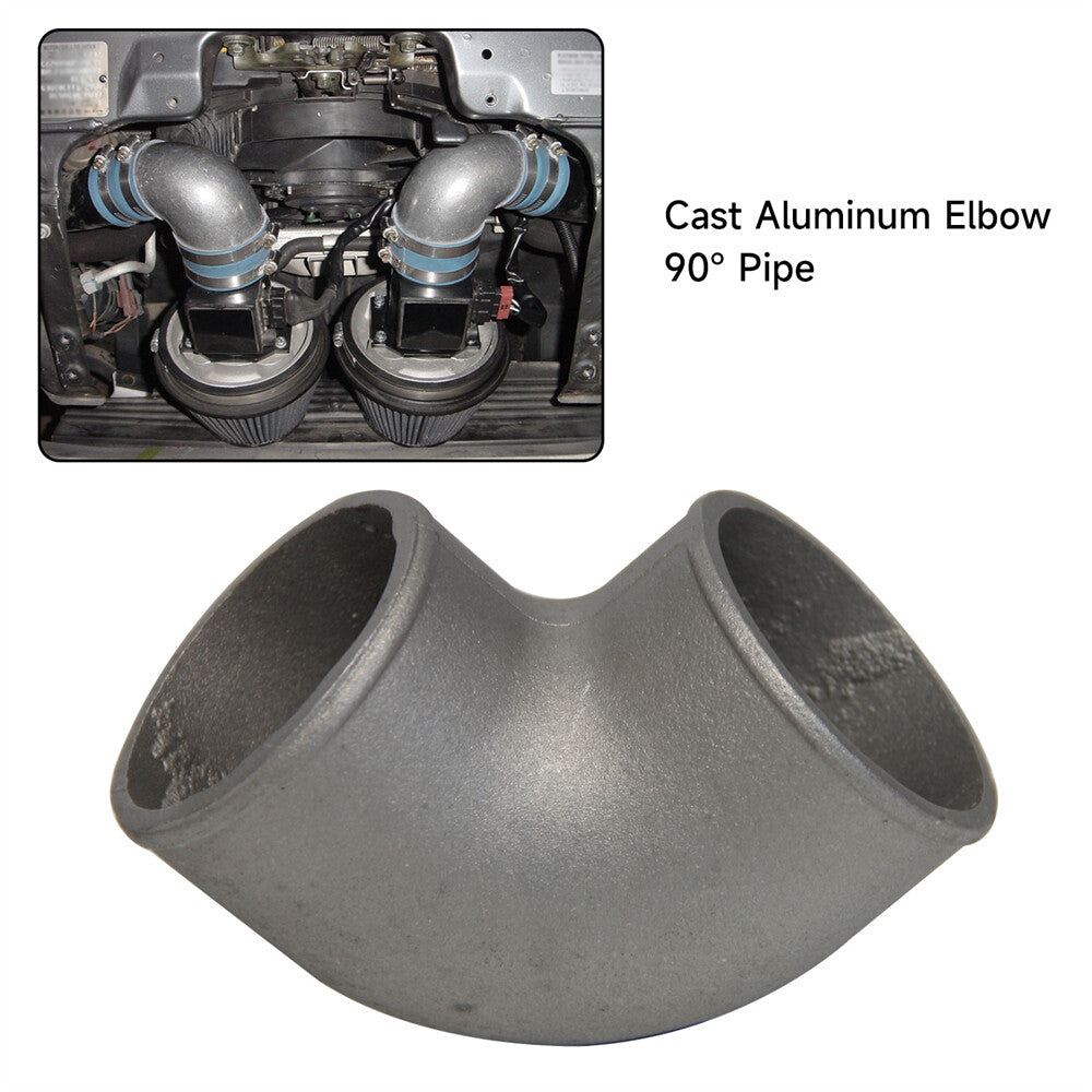 Pipe Joiner 63mm 2.5 Cast Aluminum 90 Degree Elbow Pipe Turbo Intercooler pipe