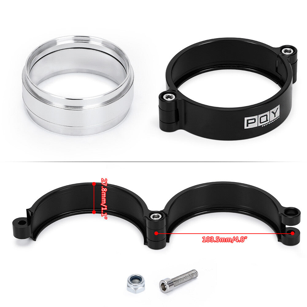Billet Aluminium 3.0inch Intercooler Exhaust V Band Clamp Quick Release HD Clamp