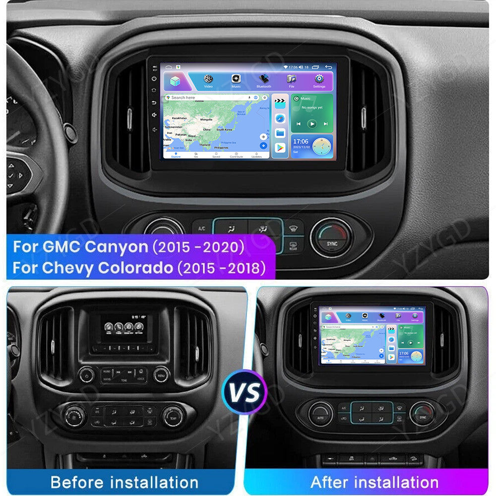 Car Radio For Chevy Colorado 2015-2018 for GMC Canyon 2015-2020 Carplay GPS NAVI