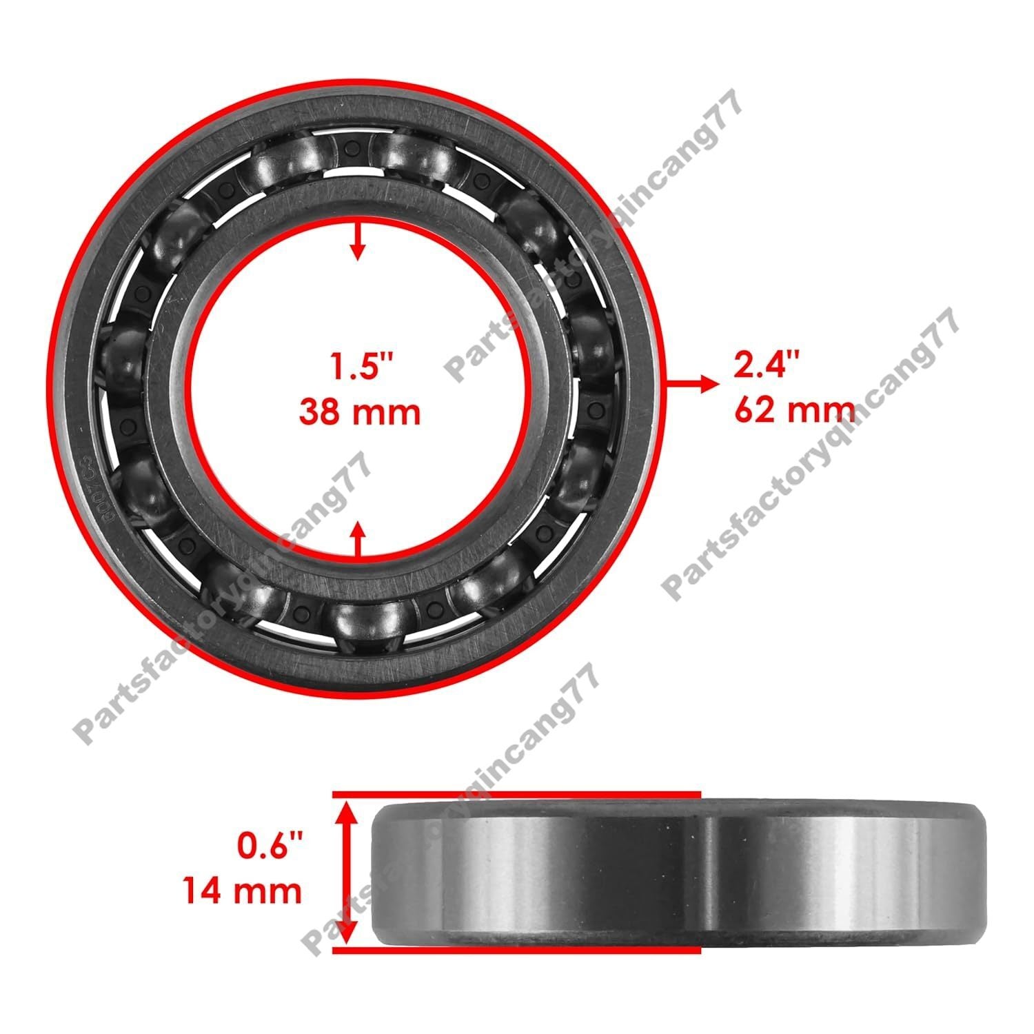 Ball Bearing 705500749 96100-60073-00 for Can-Am Outlander 400 650 Renegade 500