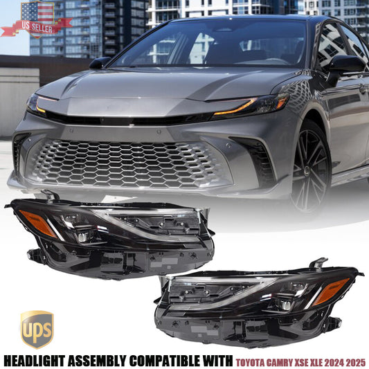 Driver Passenger Side LED Headlight Assy for Toyota for Camry XSE XLE 2024 2025