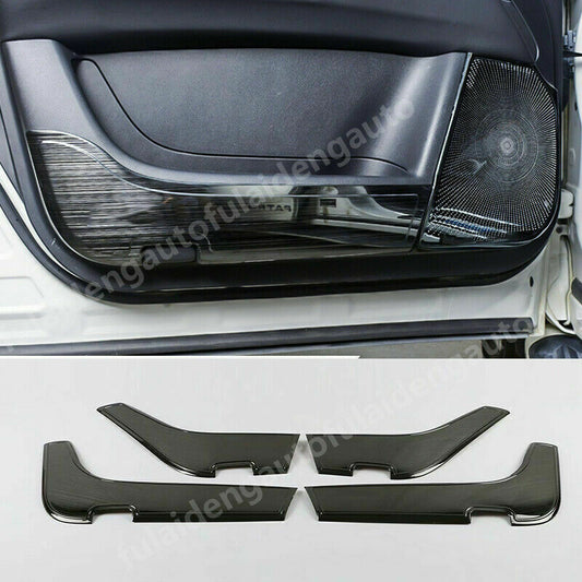 for Nissan Armada Patrol Y62 2017-2019 Black Inner Door Anti-Kick Pad Guard Trim