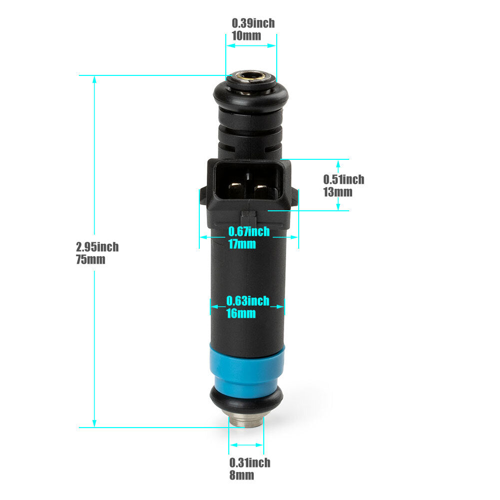 8Pcs 80LB 850cc Fit For DEKA 4 EV1 109991 High Impedance Fuel Injectors