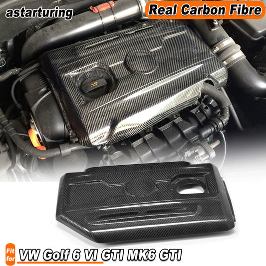 Carbon Fiber Engine Value Cover Hood Kit for VW for Golf 6 VI GTI MK6 GTI 2010-2013