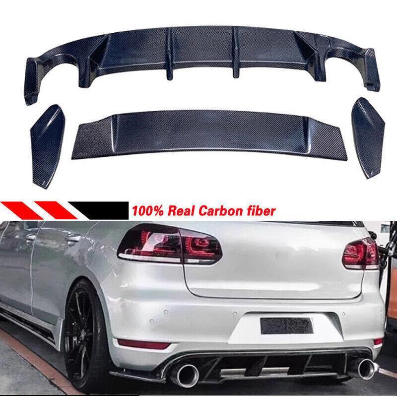 Rear diffuser bumper and boiler chin for Volkswagen MK6, for Golf 6 VI, GTI 2010-2013