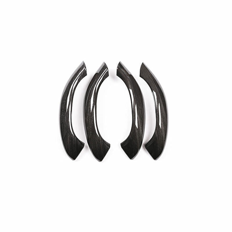 Black Wood Grain Interior Door Armrest Panel Trim Fit for BMW X1 F48 2016-21 4X