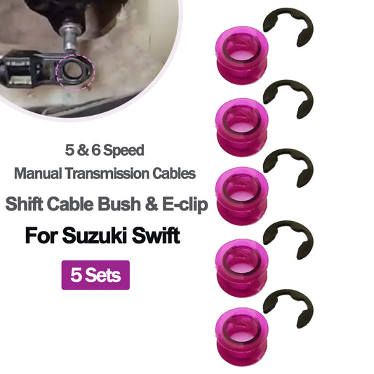 for Suzuki for Swift Gear Shift Cable Bush Gearbox Repair Kit - 5 Bushes 5 C Clips