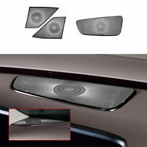 for Kia Carnival 2022-2023 Black Steel Interior Dashboard Speaker Cover Trim 3P
