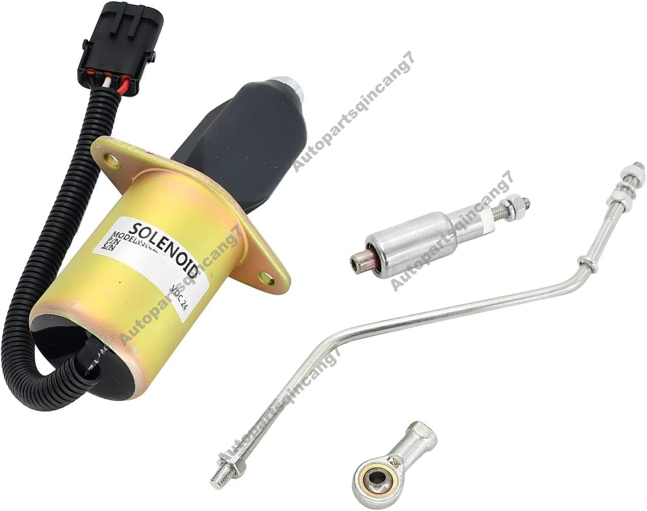 24V Fuel Shutoff Solenoid Valve 3935459 SA-4763-24 for 8.3L 5.9L Engine
