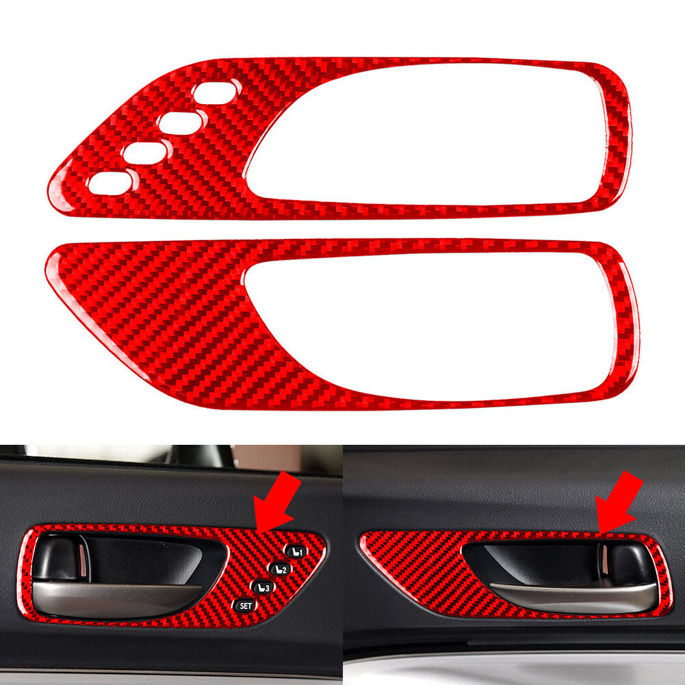 Red Door Handle Cover Trim for Lexus RC300 RC350 RC200T F Sport 2015-2024