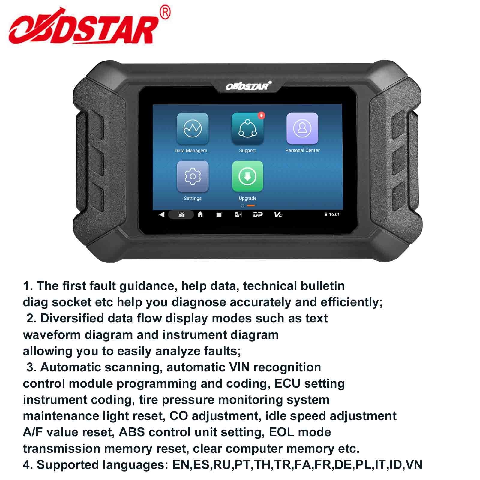 OBDSTAR iScan for Guzzi Motorcycle Diagnostic Scanner code clearing