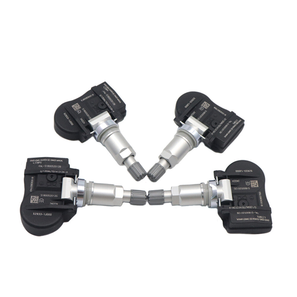4x Tire Pressure Sensor 433MHz TPMS 52933-1J000 for KIA Optima for Hyundai Sonata