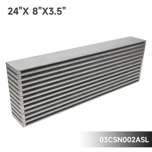 Universal Race High Performance Bar and Plate Air Intercooler Core 24X 8X3.5