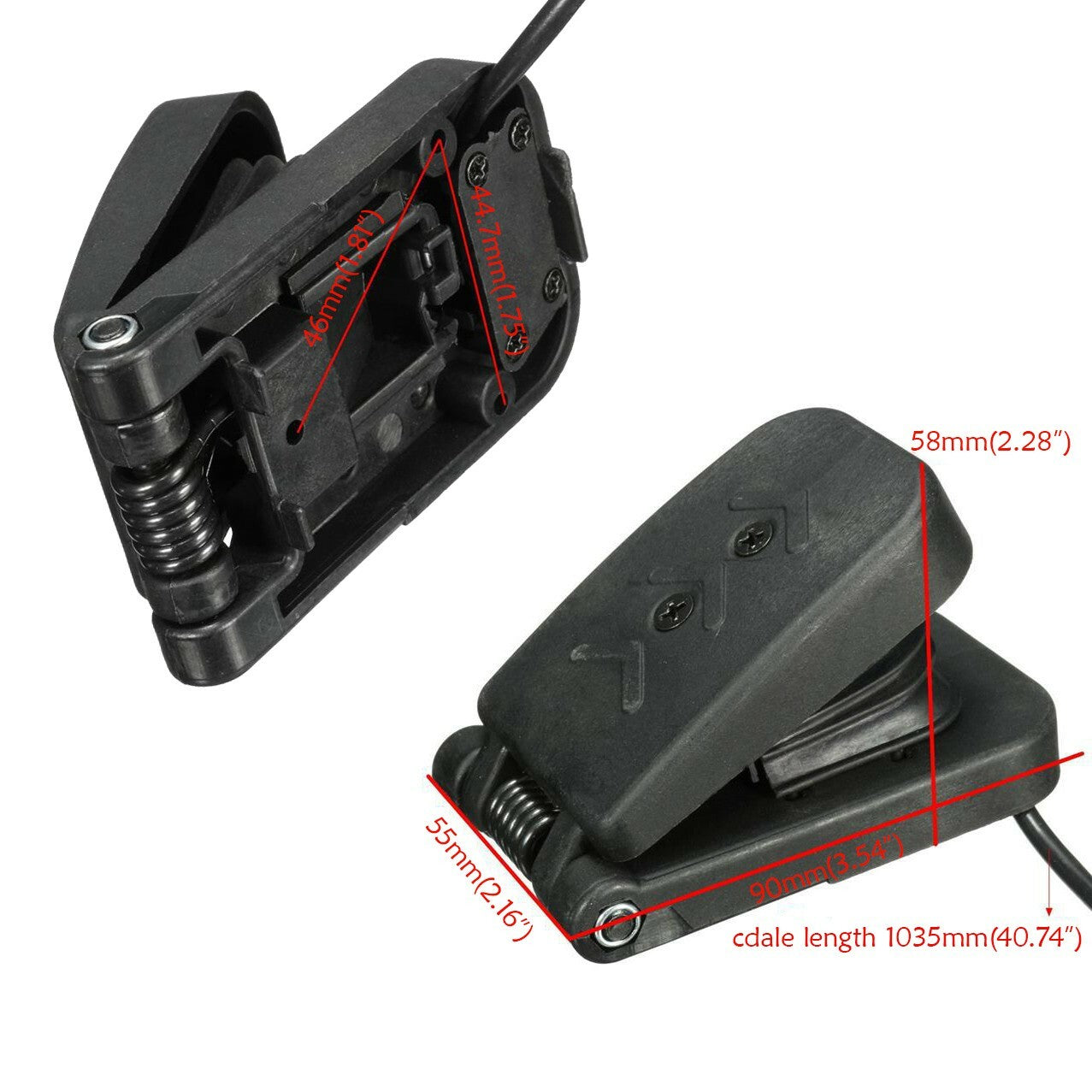 Electric Scooter Foot Throttle Pedal Accelerator For ATV Gokart Dunne Buggy Quad
