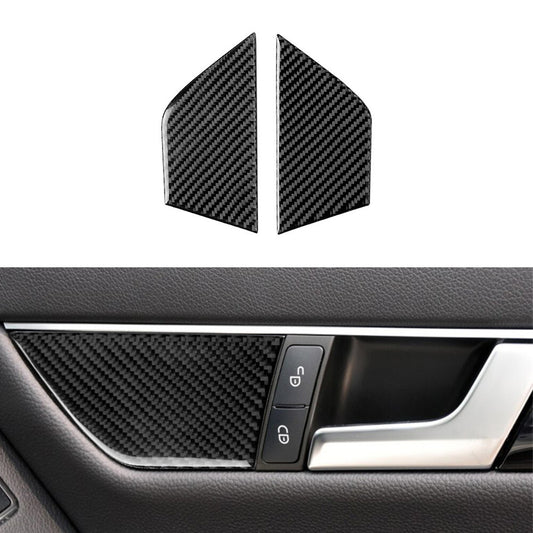 Carbon Fiber Door Handle Cover Trim for Mercedes-Benz C Class W204 07-13 Type C