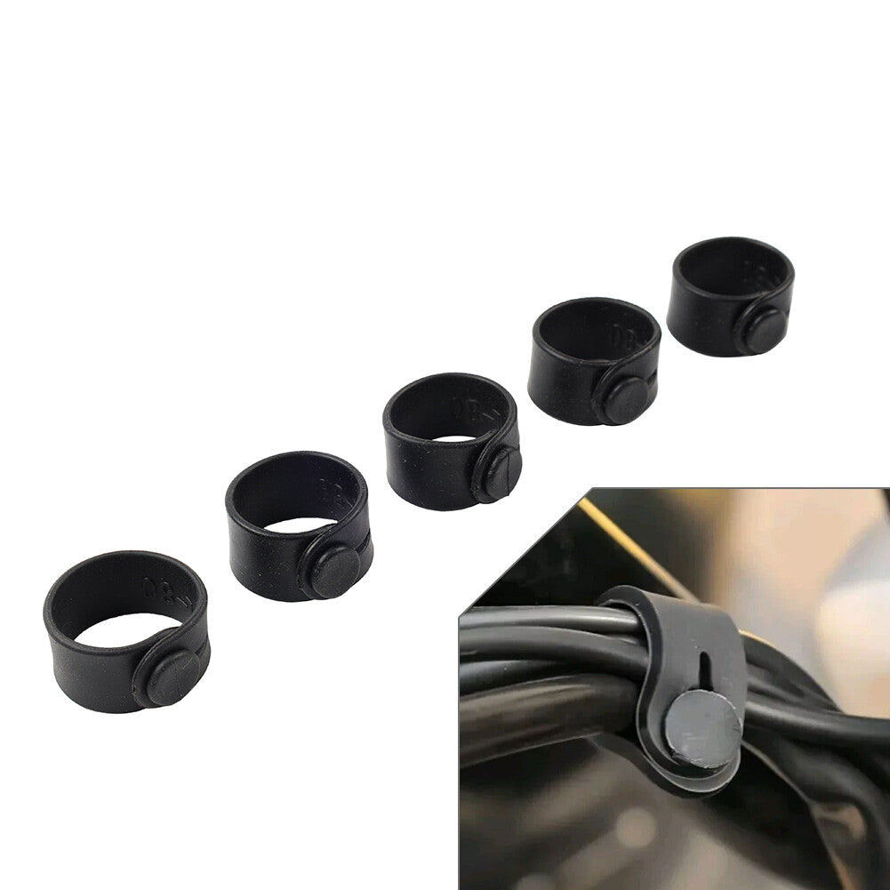 5Pcs Motorcycle Rubber Band For Frame Securing Cable Ties Wiring Harness