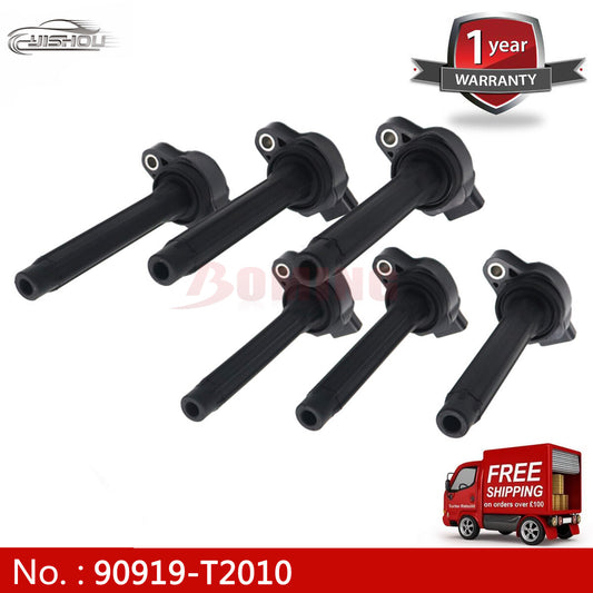 6-pack of new ignition coils suitable for Toyota for Sienna for Camry Highlander 2017-2018 90919-T2010