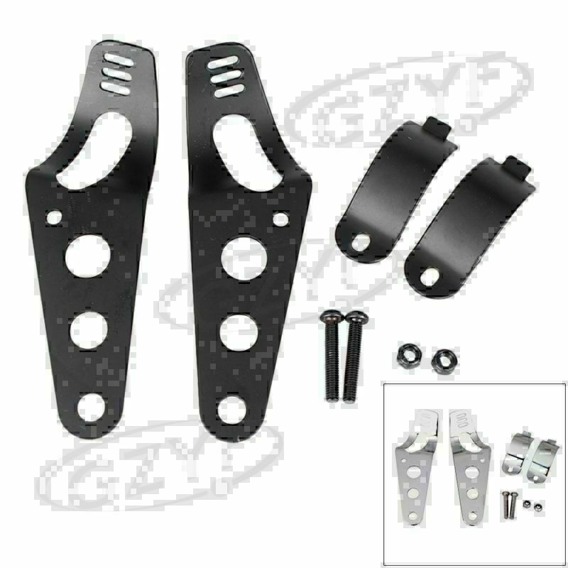 Universal for Harley 38-43mm Headlight Mount Bracket Fork Ear Chopper Cafe Racer