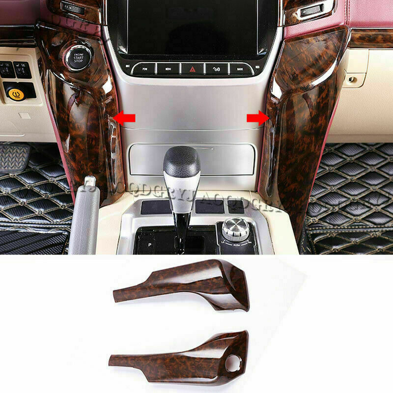 for Land Cruiser 16-21 Dark wood Start Button Center Pillar Moulding Cover Trim