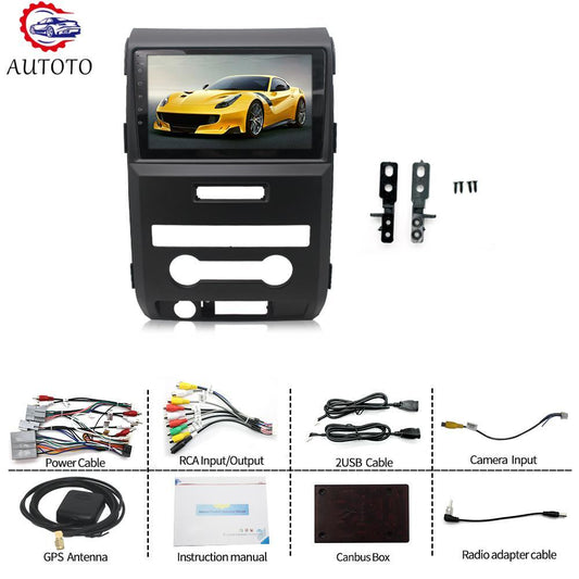 Car Stereo Radio for Ford F-150 RDS GPS Navi Android 12 Installation 2009-2014