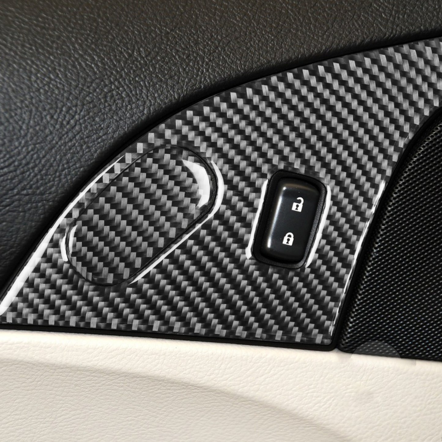 3Pcs for Chevrolet for Corvette C6 2005-2007 Carbon Fiber Locker Panel Cover Trim