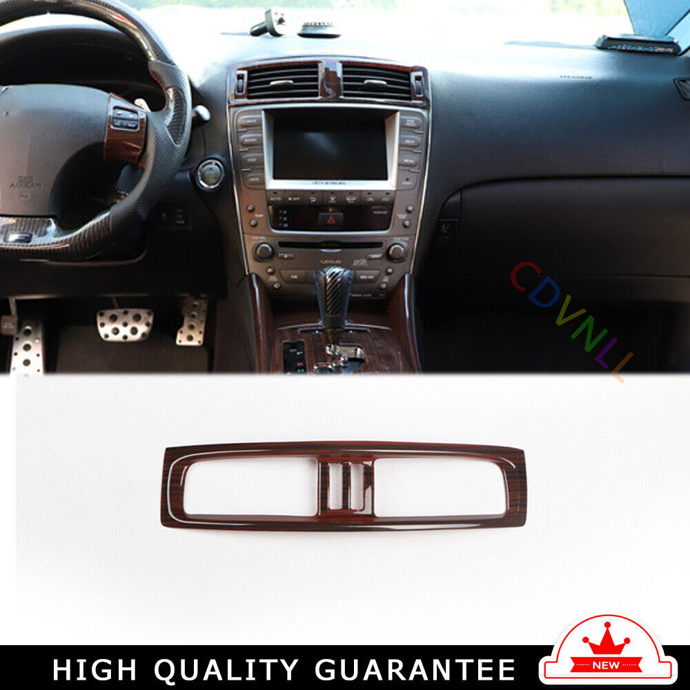 Car Middle Air Outlet Vent Cover Trim Inner Fit for Lexus IS 2006-2011 Red Wood
