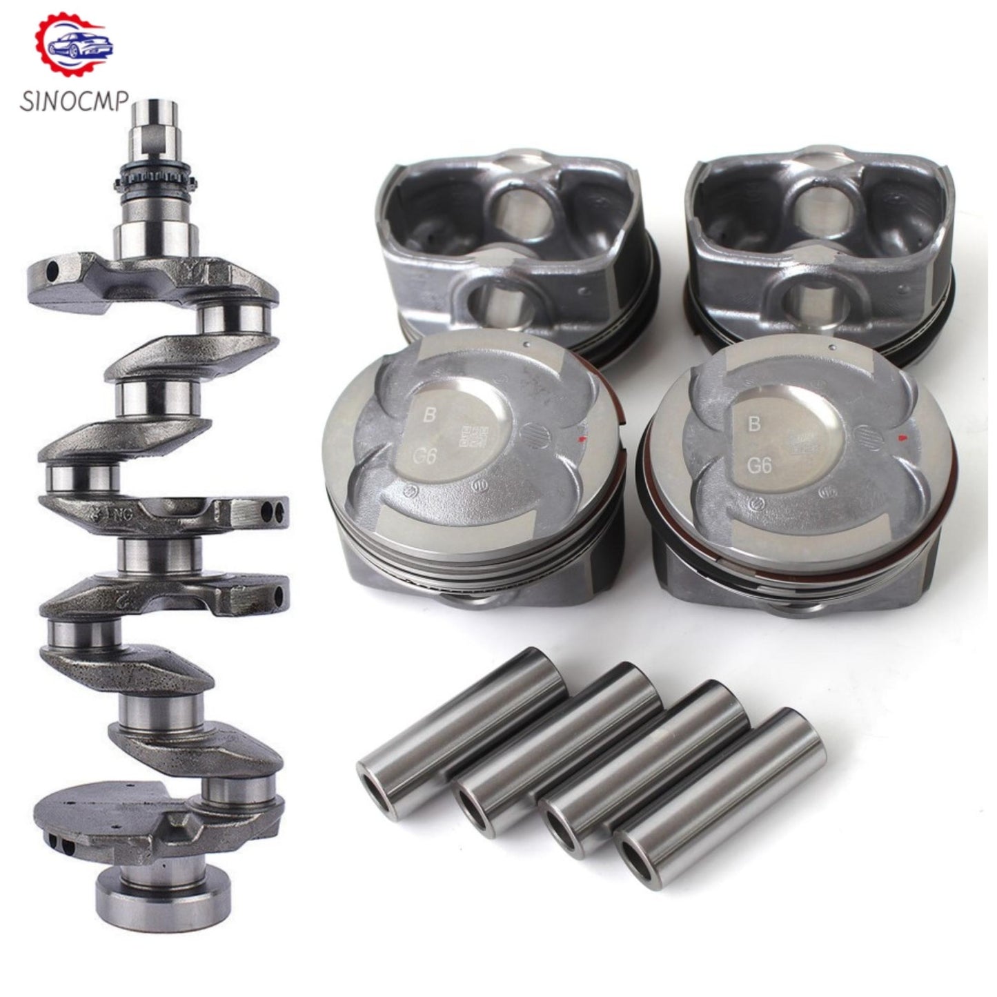 Engine Crankshaft 23110-2B610 w/ Piston  Rings Kit 23041-2B600 for Hyundai for Kia