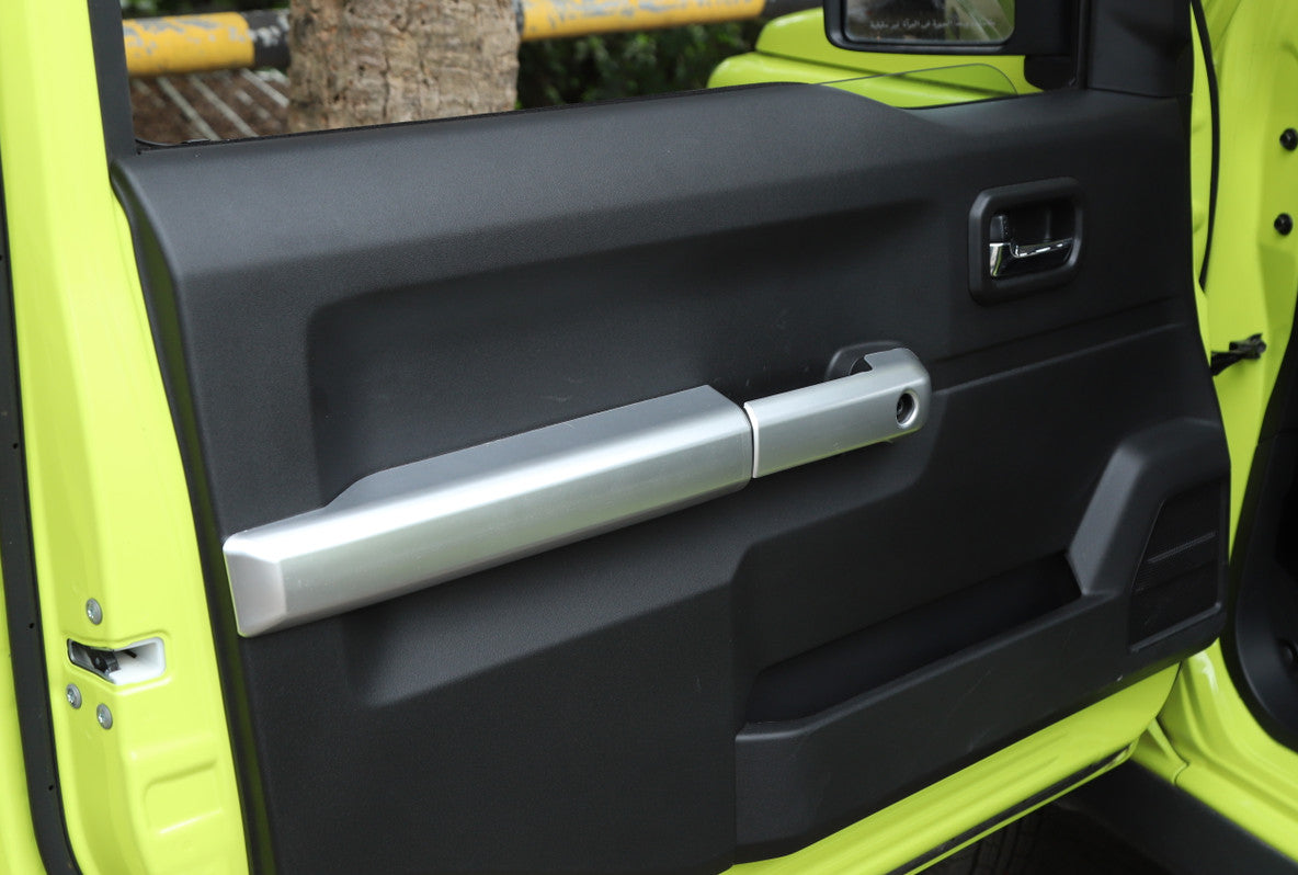 Silver ABS Interior Door Armrest Handle Panel Cover Fit for Suzuki for Jimny 2019-22