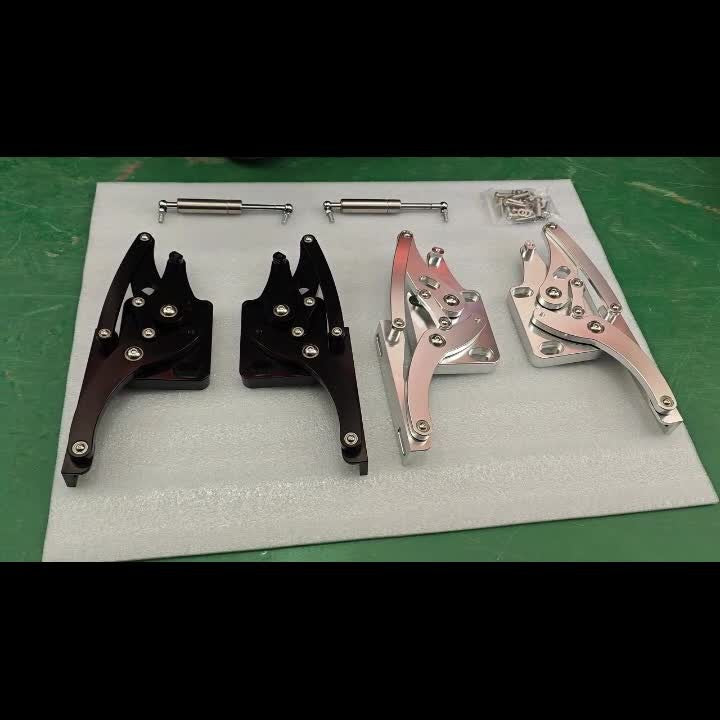 Billet Hood Hinge Kit Left and Right Side for Ford for Mustang 64-66 Fairlane 63-65
