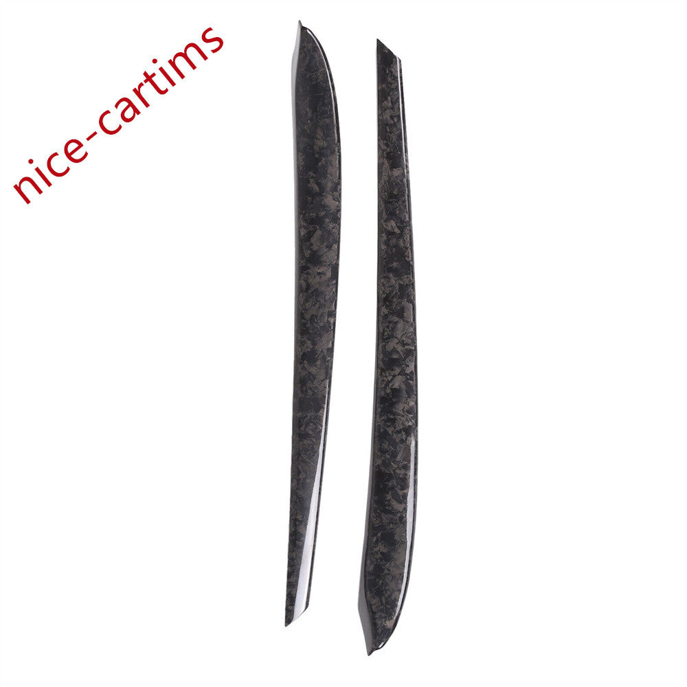 Forged Carbon Fiber Interior Door Panel Decor Cover for Tesla Model 3 /Y 2021-23