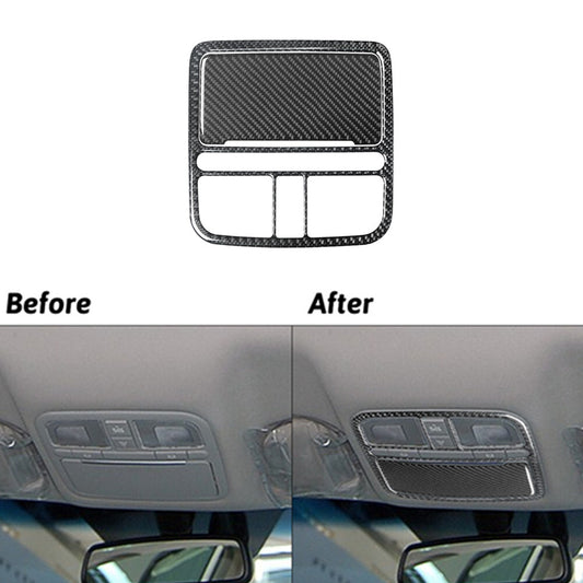 2Pcs Carbon Fiber Overhead Console Panel Cover Trim for Hyundai Azera 2006-2011