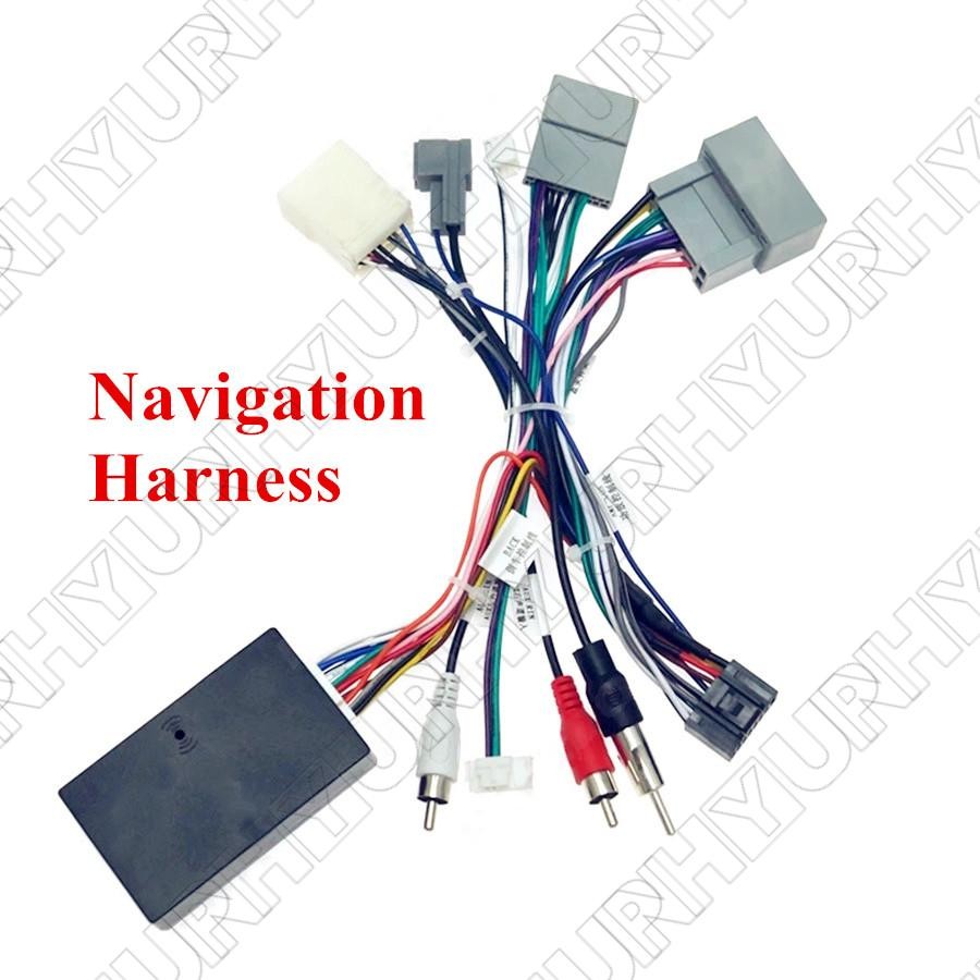Car Audio Radio Player 16PIN Android Power Calbe Adapter With Canbus Box