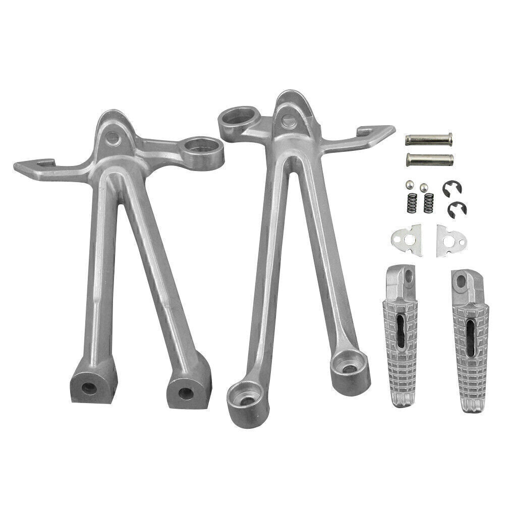 Silver Rear Footpeg Foot Pedal Mount Bracket for SUZUKI GSXR 1000 2009 2010 11