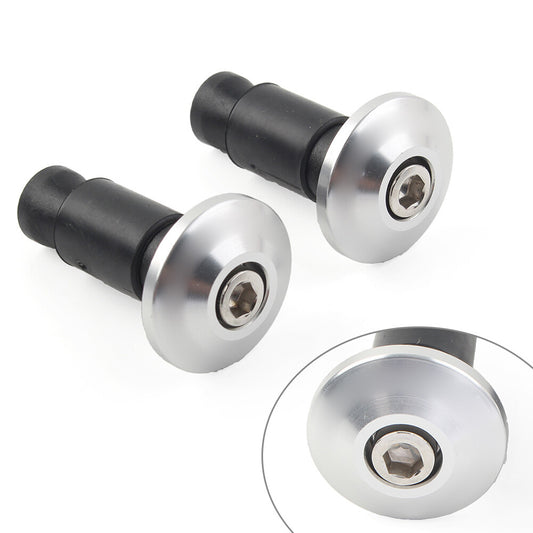 7/8 Handle Bar End Weights Handlebar Grips Cap Plug Dirt Bike Silver Motor