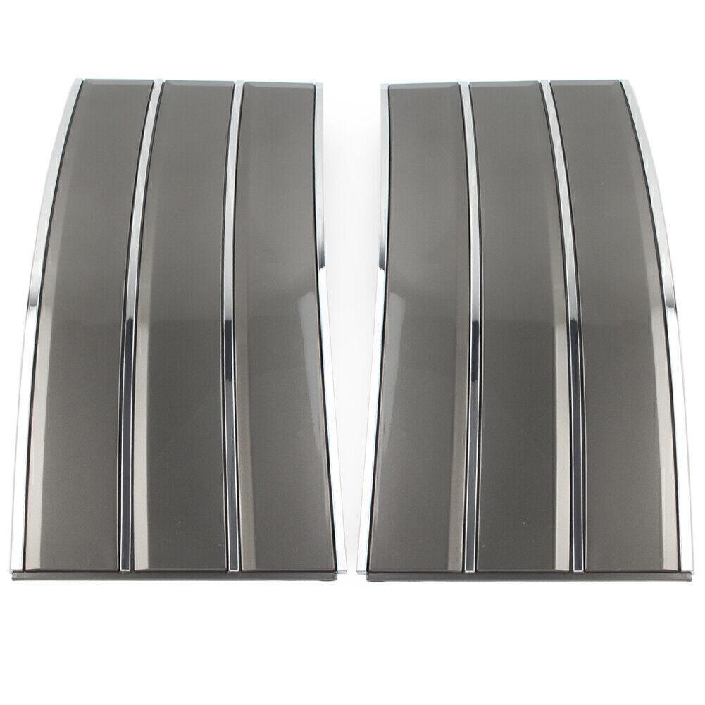 Side Mesh Vent Grille Fender Frame Gray+Chrome for Land Rover for Range Rover 13-17