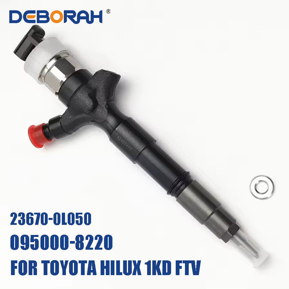 4X Common Rail Fuel Injector ASSY 095000-8220 23670-0L050 for Toyota Hilux