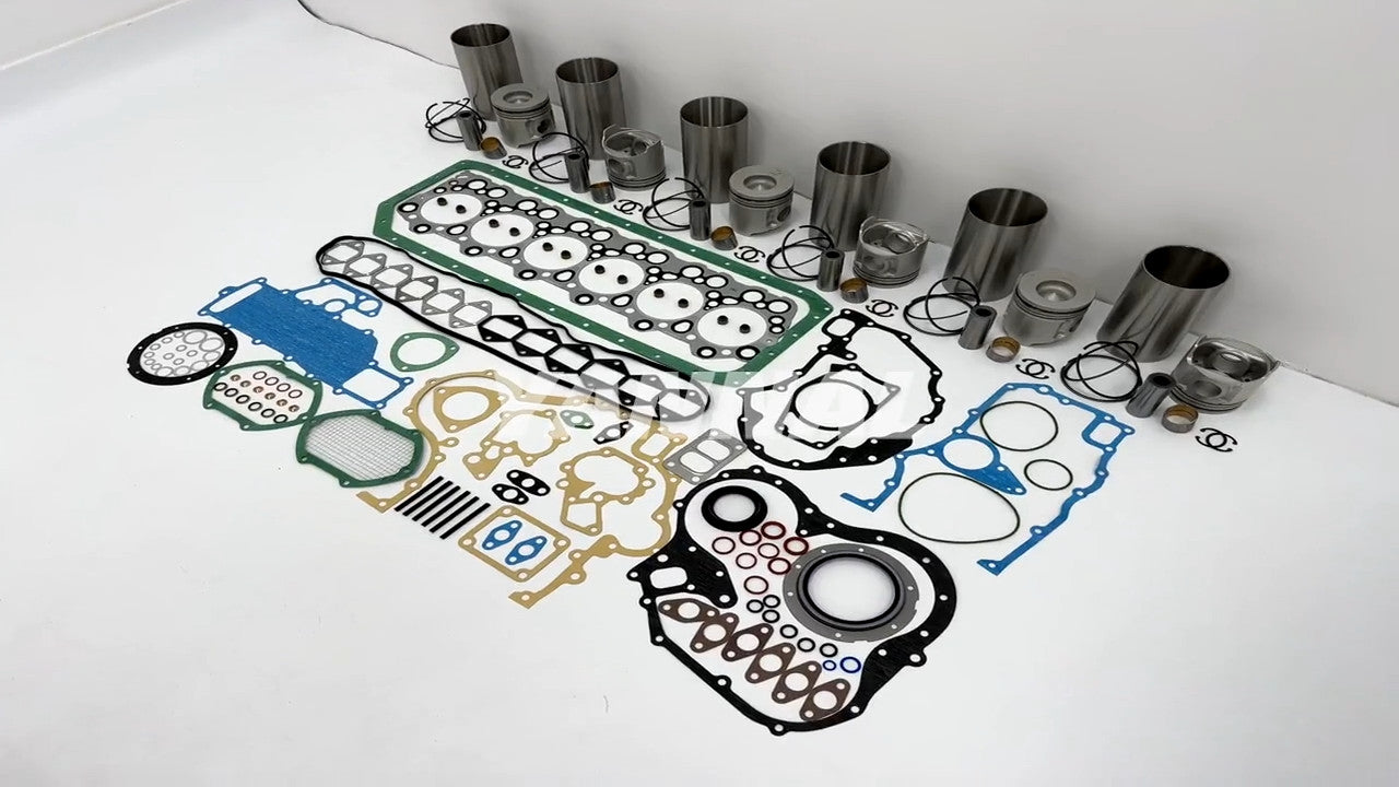 Repair kit with piston ring liner gasket for Isuzu 6D34 engine parts