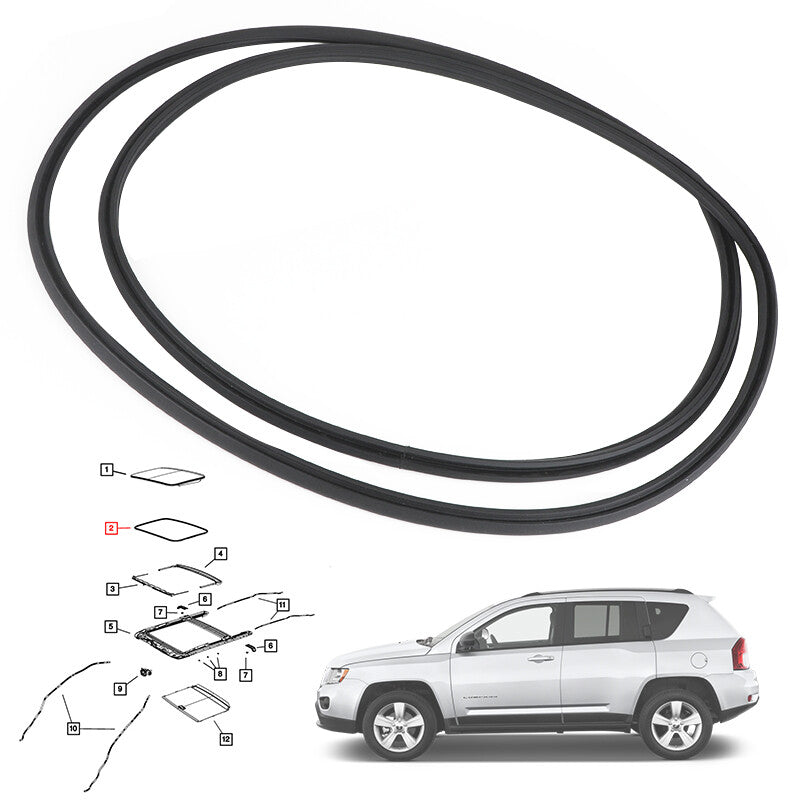Sunroof Glass Seal 5183172AC Fit for Dodge Journey for Jeep Patrio 2.4L 2007-2018
