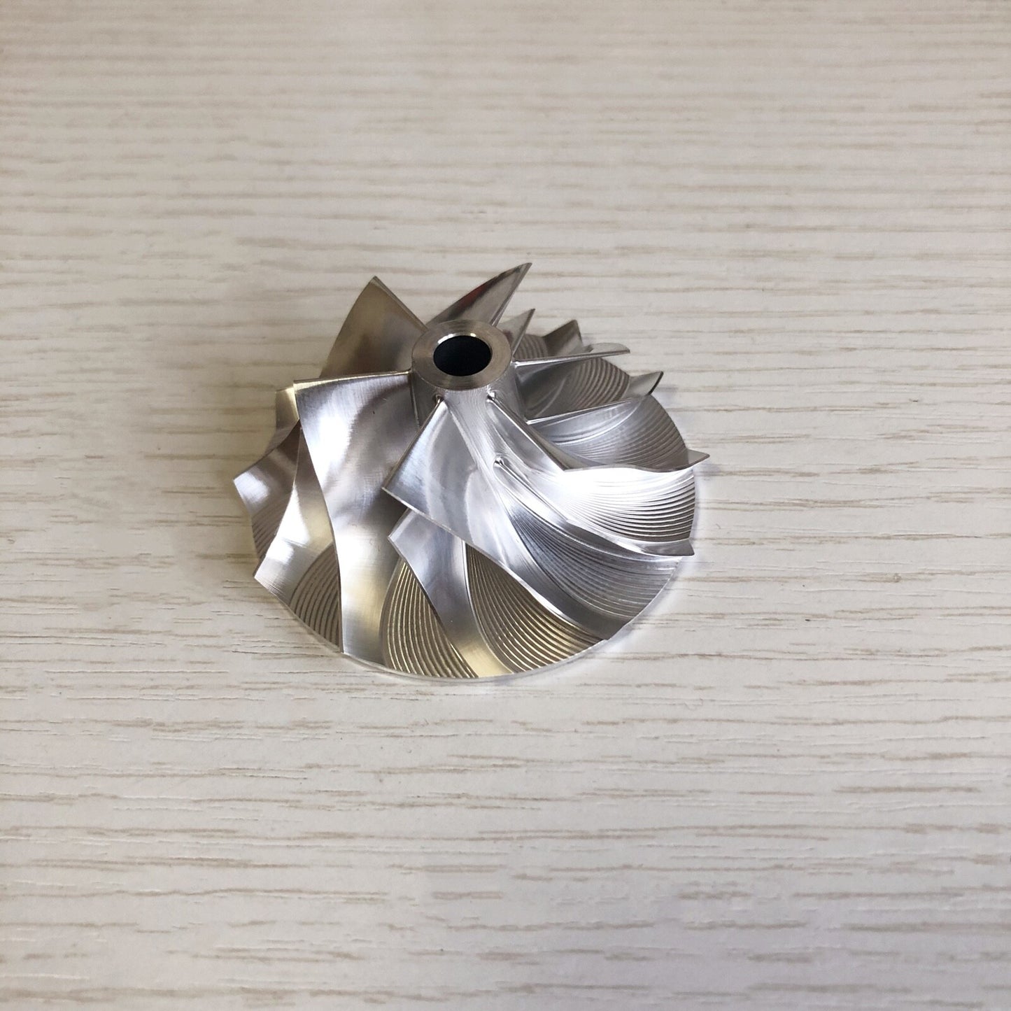 CT20 17291-54060 38.69/57.00 mm 6+6 Blade Performance Billet Compressor Wheel