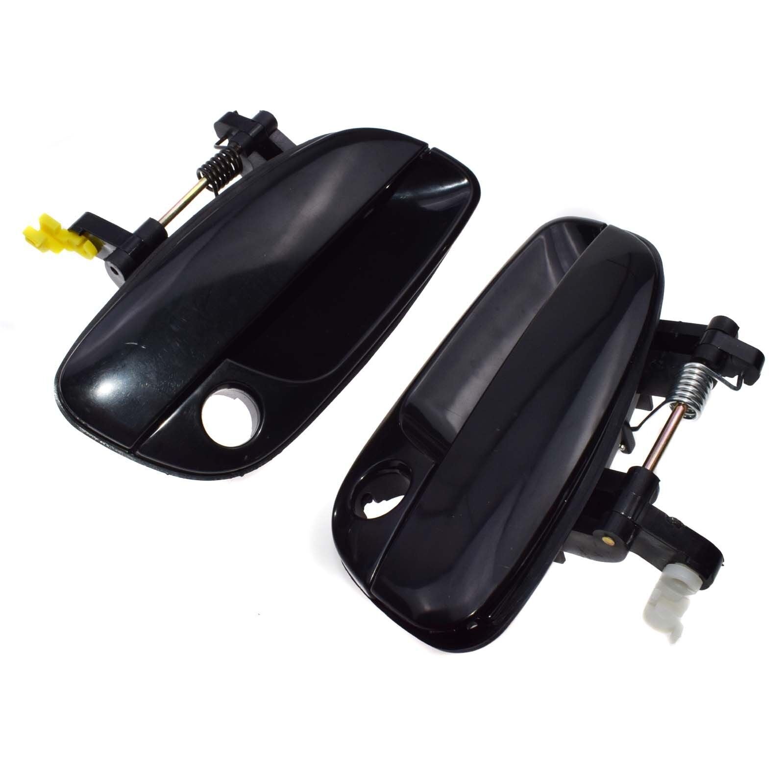 For 2001-2005 for Hyundai for Elantra 2Pcs Left Right Front Outside Door Handles Black