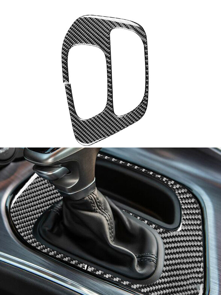 for Dodge for Challenger 2015-2020 Gear Shift Frame Trim Cover Decor Carbon Fiber