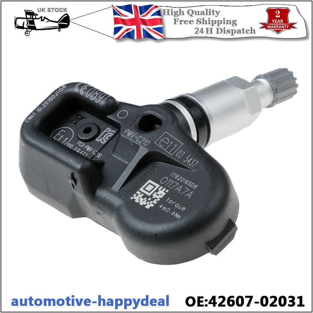 TPMS TYRE PRESSURE MONITOR SENSOR 42607-02031 for TOYOTA AURIS HYBRID 2012-2018