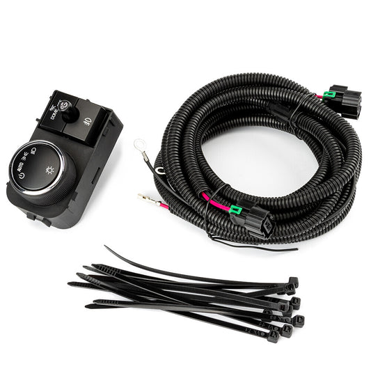 Fit For 07-14 for Chevy Silverado 07-13 for GMC for Sierra Fog Light Wiring Harness Switch
