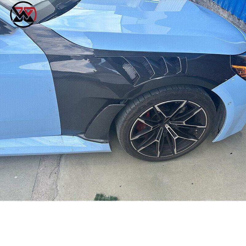 Replacement part for BMW M2 G87 dry carbon fiber WD style ventilated front fender
