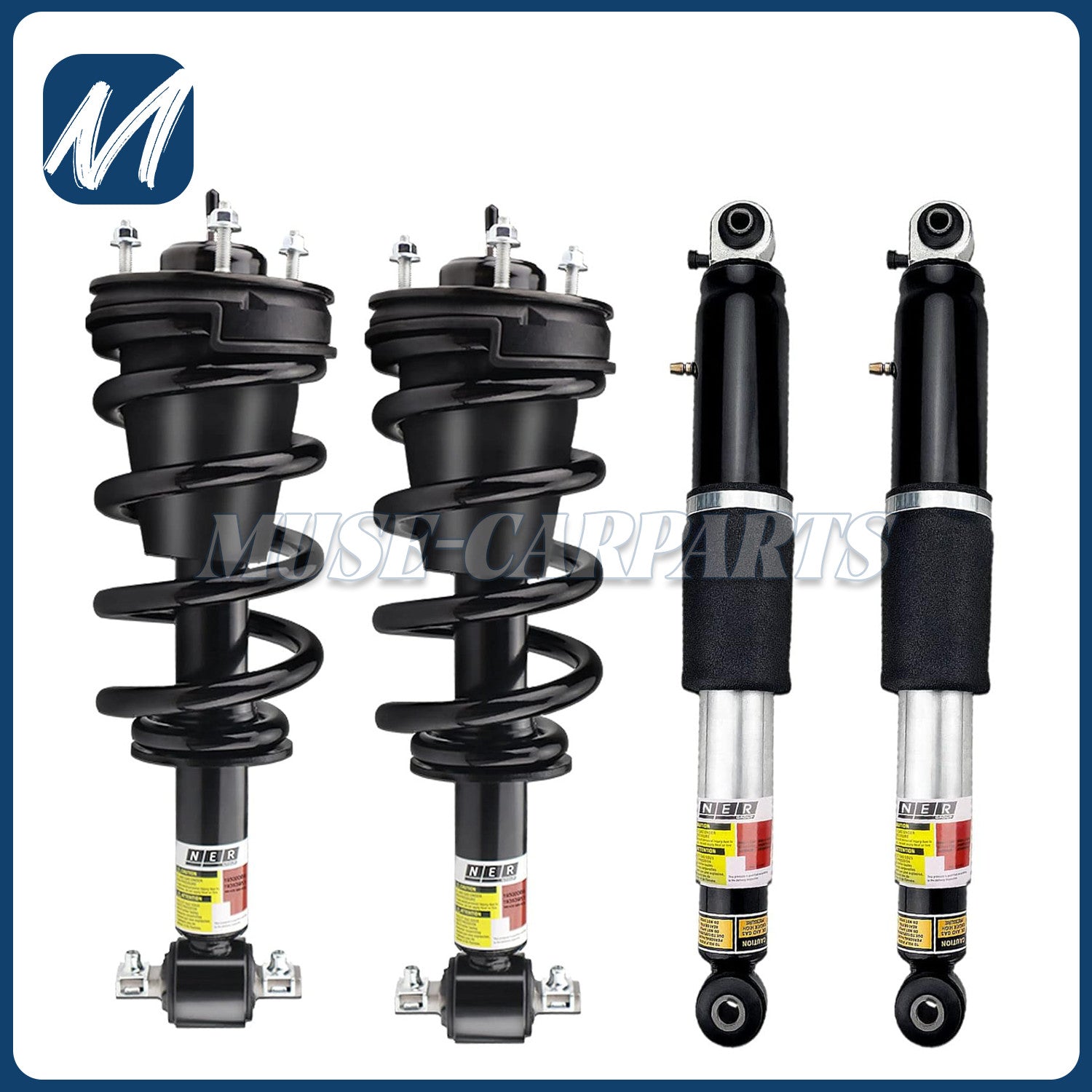 A pair of left front air struts with VDC for BMW X5, X6, G05, G06 xDrive, 2019-22